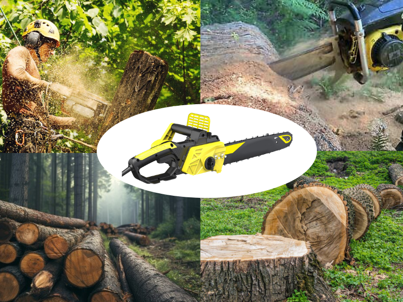 Visokozmogljiva električna motorna žaga