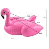 Napihljiv ležalnik flamingo