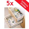 Paket vsebuje 5 protizdrsnih podlog za predal