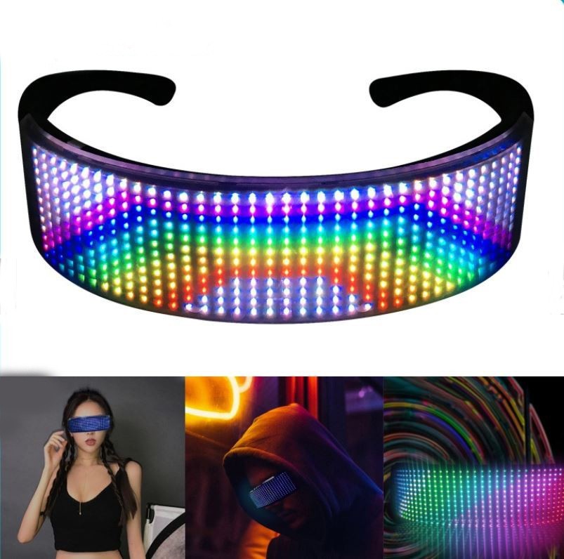 okulary LED bluetooth