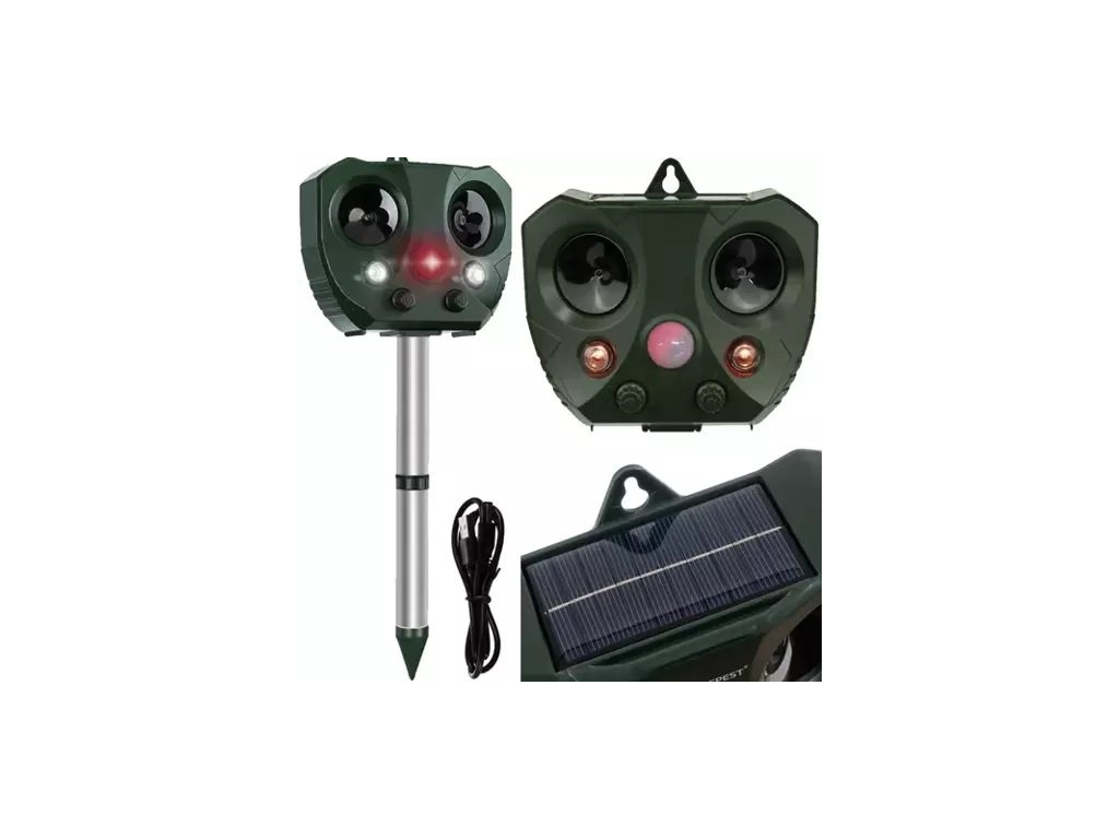 Ultrahangos macskariasztó LED-es villogóval