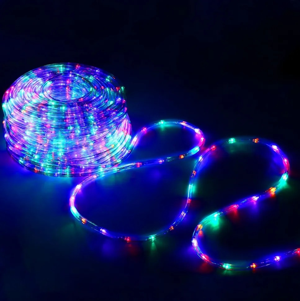 Lant de lumină cu LED-uri color - exterior