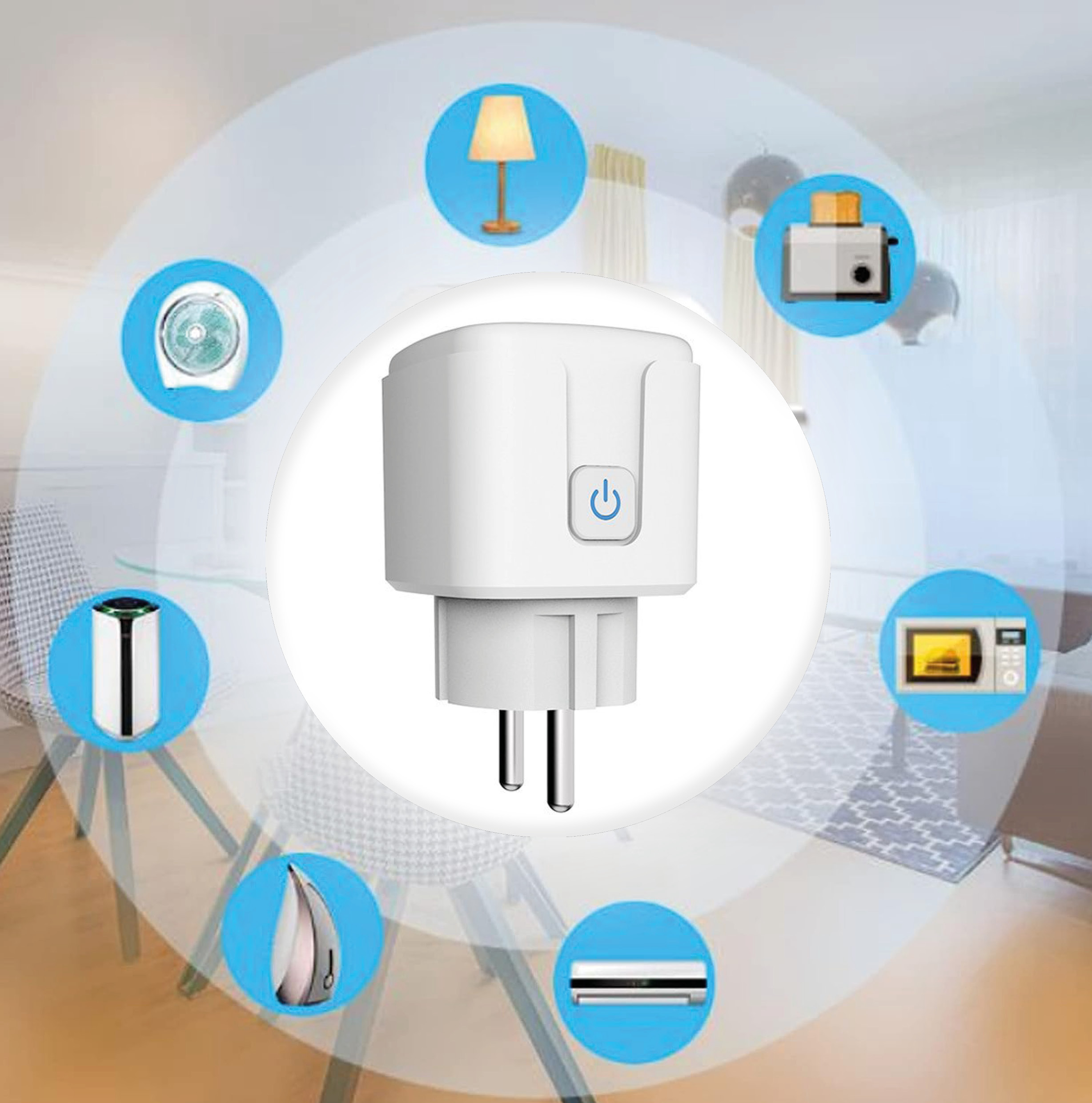 мощен интелигентен Wi-Fi контакт с таймер