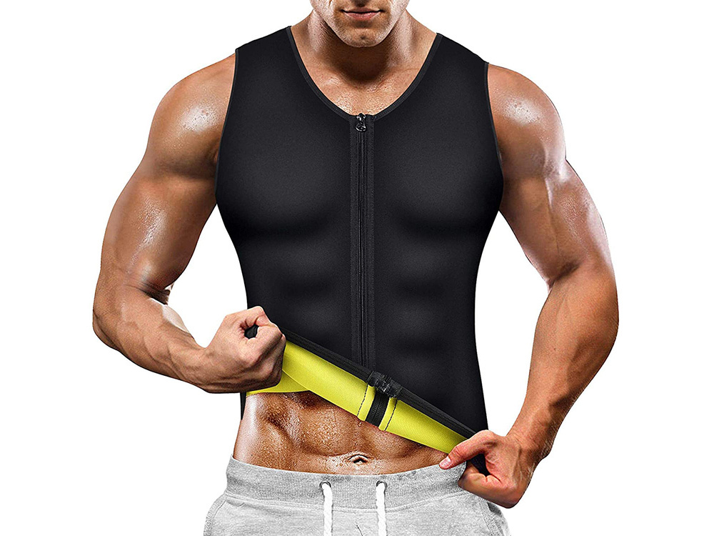 Férfi neoprén fitnesz póló fogyáshoz