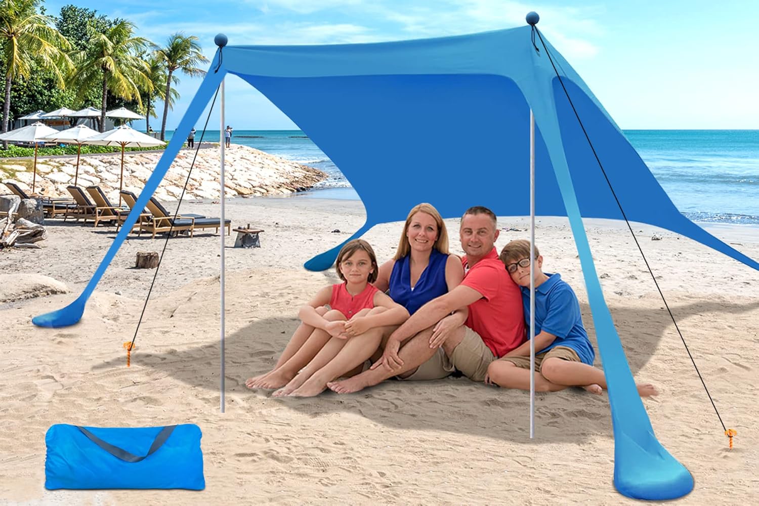 Egyedi strandsátor UV-védelemmel