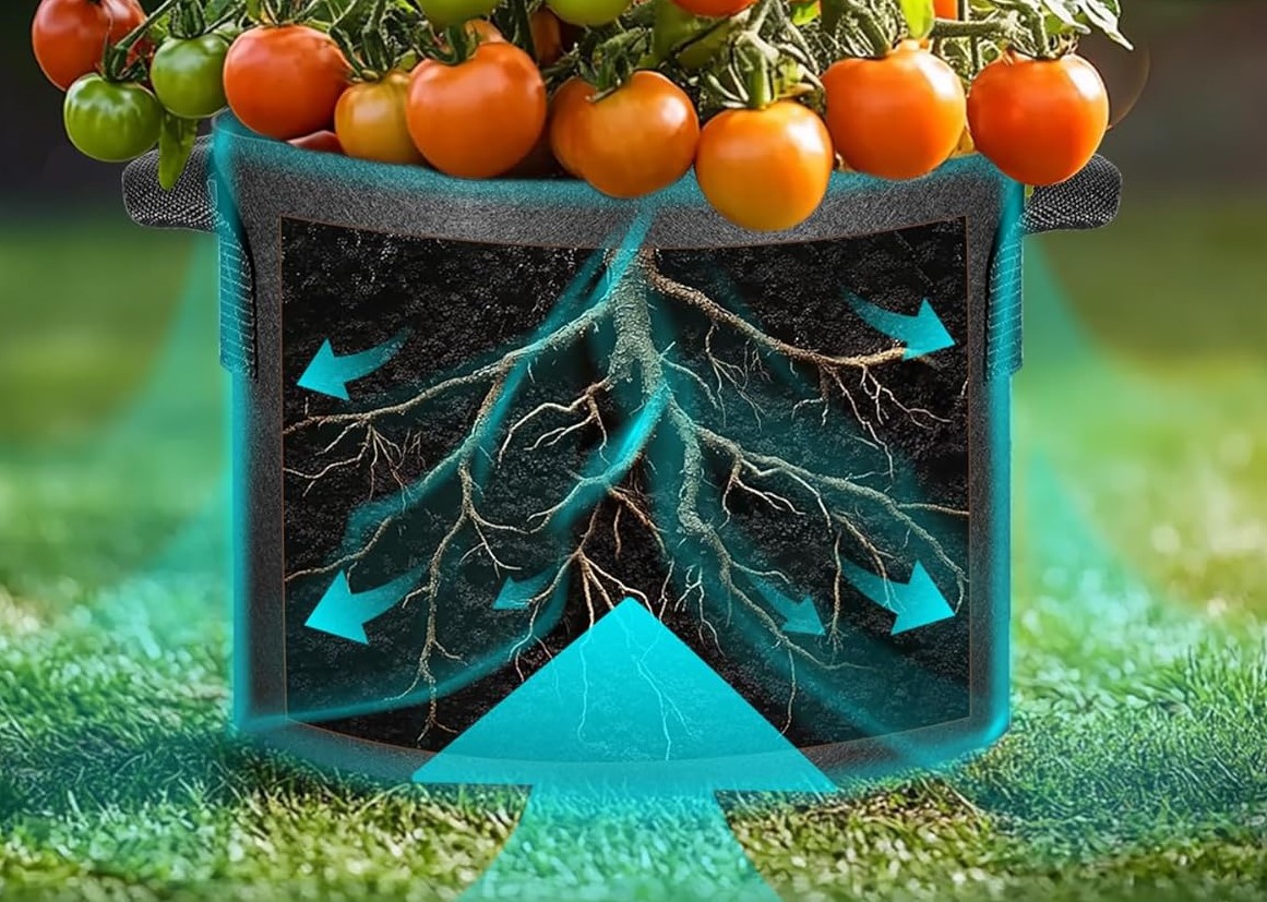 ghiveci pentru flori textil