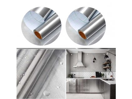 samolepiaca strieborna tapeta 2x