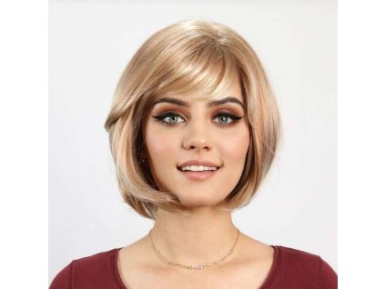 Kvalitná parochňa - blond bob s medenými odleskami