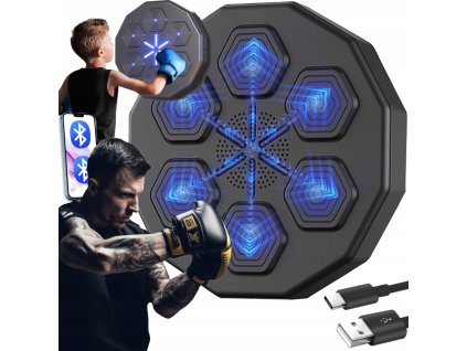 elektronický boxerský terč na stenu s reproduktorom
