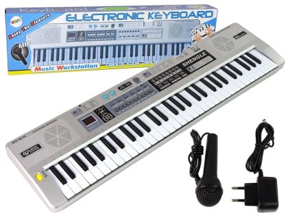 Veľký detský keyboard s mikrofónom