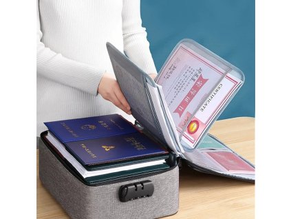 Praktický kufrík na dokumenty so zámkom