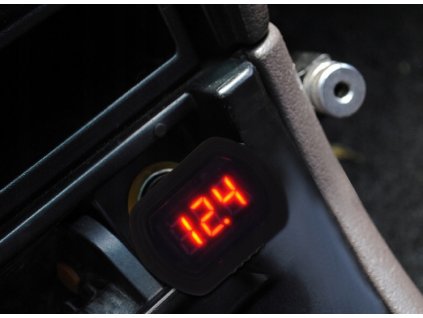 Tester autobatérii do zapalovača, voltmeter do auta 12V24V