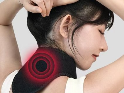 Účinný vyhrievací masážny pás na krk