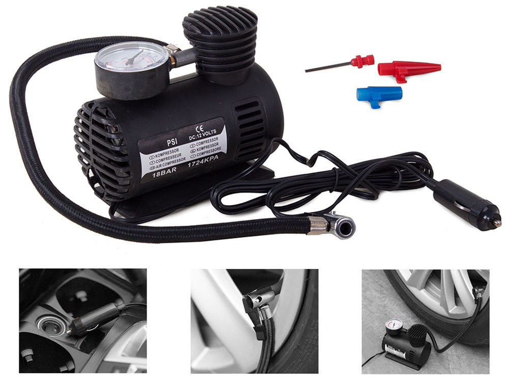 Deminas | Praktický kompresor do auta 250 PSI, 18 BAR, 12V