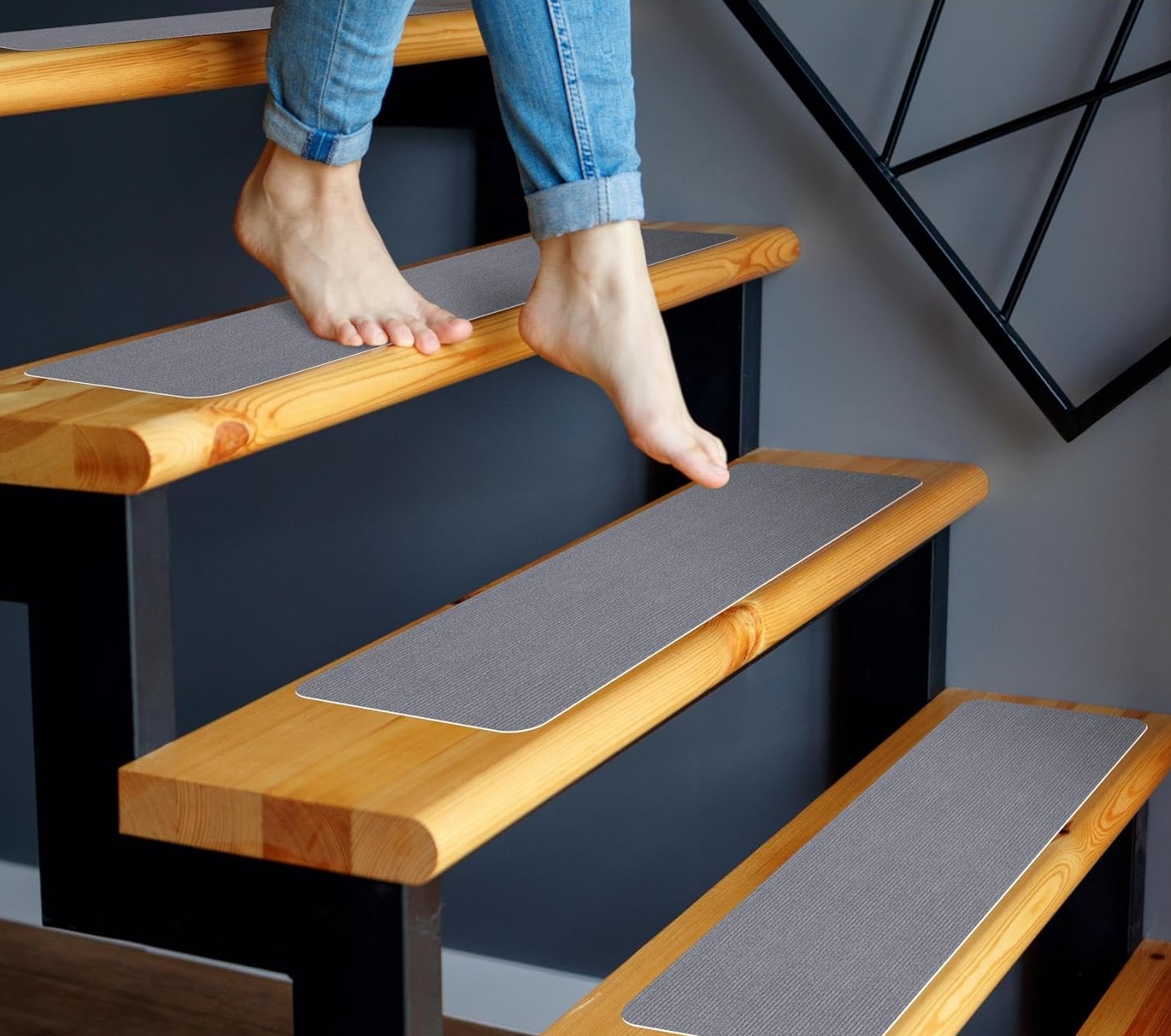 Praktické protišmykové nášľapy na schody - 8 kusov | Deminas