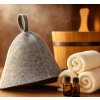 Špeciálny plstený klobúk do sauny, čiapka do sauny