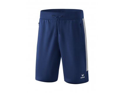 ERIMA vycházkové kalhoty krátké SQUAD modrá šedá (Veľkosť 3XL, Farba - hlavná Modrá, Farba - doplnková Sivá)