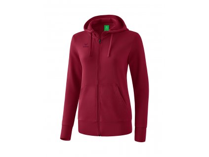 37048 erima damska mikina hooded sweat bordova