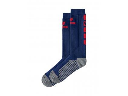 ERIMA dlouhé ponožky CLASSIC 5-C tmavě modrá červená (Veľkosť 31-34, Farba - hlavná Tmavá modrá, Farba - doplnková Červená)