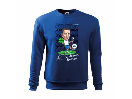 šmicer mikina modrá