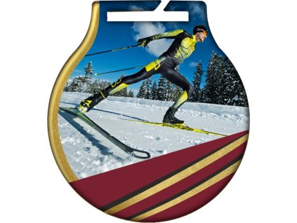 mc61 g ski1 medaile q medaile běh na lyziach pr 50 mm hr 2 mm zlatá