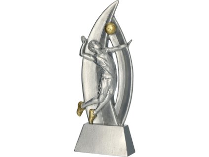 rp6006 s g volejbalová figurka stříbrná a zlatá v 18 cm