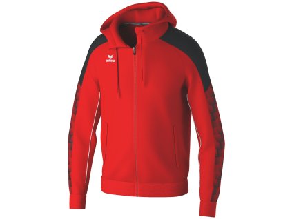 108595 erima treningova mikina s kapucnou evo star cervena