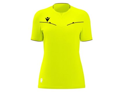 112178 5 damsky dres rozhodcovsky s kratkym rukavom kateryn eco neon zlta