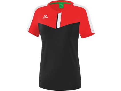 34495 2 erima damske tricko squad cervena cierna