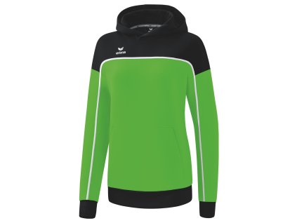 101149 2 erima damska mikina s kapucnou change zelena cierna