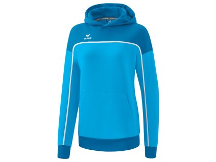 101155 2 erima damska mikina s kapucnou change tyrkysova