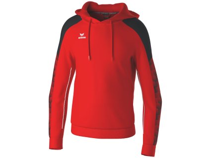 108703 erima mikina s kapucnou evo star cervena cierna