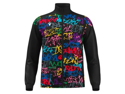 111716 3 macron mikina prometheus cierna graffiti