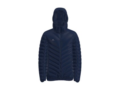 113353 3 erima panska zimna bunda puffer s kapucnou tmava modra