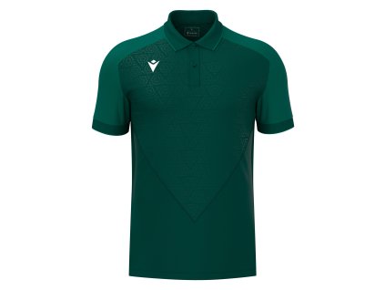 117274 3 macron polo tricko baldwin tmavozelene
