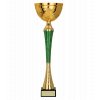 Sportovní trofej Pohár 9254 (Veľkosť A, Farba - hlavná Zlatá, Farba - doplnková Zelená)