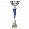 Sportovní trofej Pohár 9255 (Veľkosť A, Farba - hlavná Strieborná, Farba - doplnková Modrá)