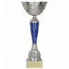 Sportovní trofej Pohár 9258 (Veľkosť A, Farba - hlavná Strieborná, Farba - doplnková Modrá)