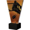 vl1 d hoc2 bk skleněná trofej v řadě s hokejovým potiskem v 15 cm