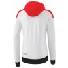 101131 3 erima damska treningova bunda s kapucnou change biela cervena