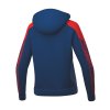 108670 1 erima damska treningova mikina s kapucnou evo star tmava modra cervena