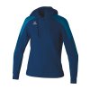 108691 erima damska treningova mikina s kapucnou evo star tmava modra