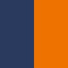 modrá navy oranžová