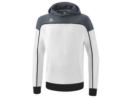 ERIMA mikina s kapucňou CHANGE biela šedá