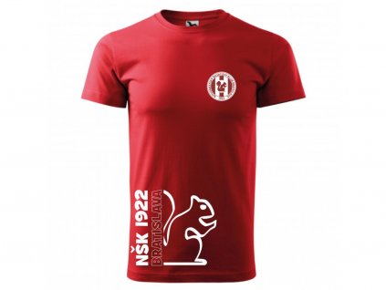 NŠK Tričko BASIC dizajn 1 červená