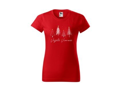 Tričko 2 dámske červené