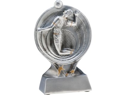 rs1300 figurka odlievana strieborna volejbal h 13 cm