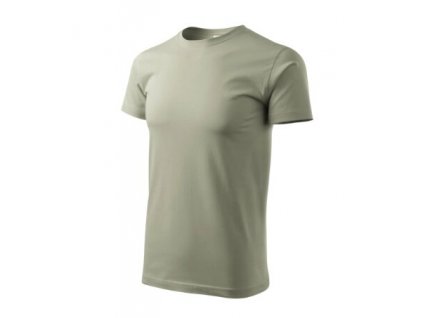 Tričko BASIC khaki svetlá