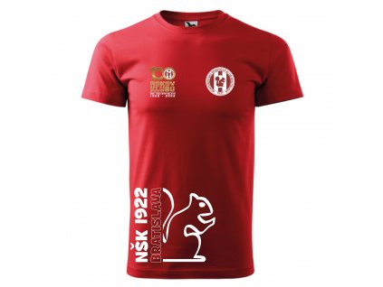 NŠK Tričko BASIC 100 rokov A červená