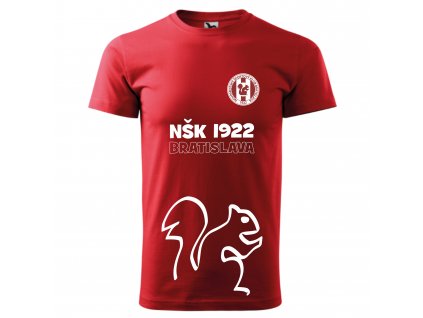 NŠK Tričko BASIC dizajn 3 červená